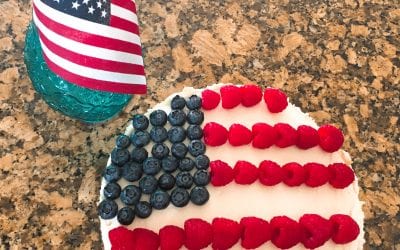Low Carb No Bake Cheesecake for 4th of July (THM S, keto)