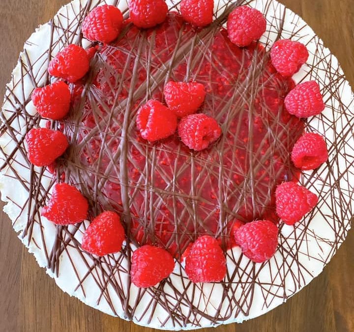 No Bake Raspberry Cheesecake (THM S, keto, low carb)