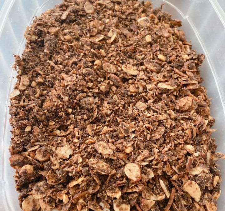 Easy Chocolate Granola (THM S, Keto, Low Carb)