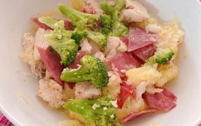 Low- Carb Chicken Carbonara (THM S, THM FP)