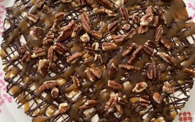 No- Bake Turtle Cheesecake (THM S, low carb, keto)