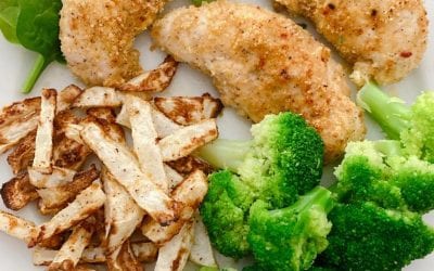 Air-Fried Crispy Chicken (THM S, Keto, low carb)