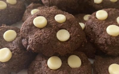 Chocolate Mint Chip Cookies- (THM S, Low-Carb, Keto)